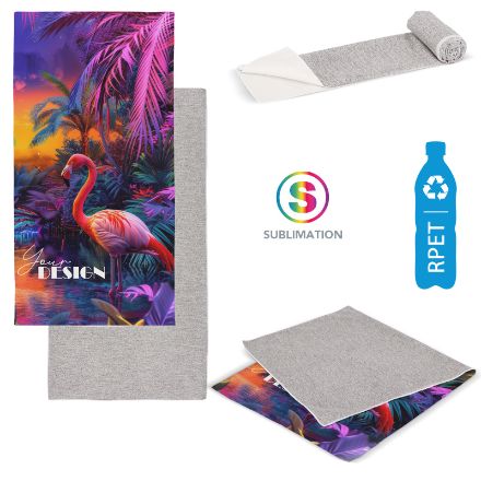 sneldrogende handdoek r-pet 50x100 cm custom