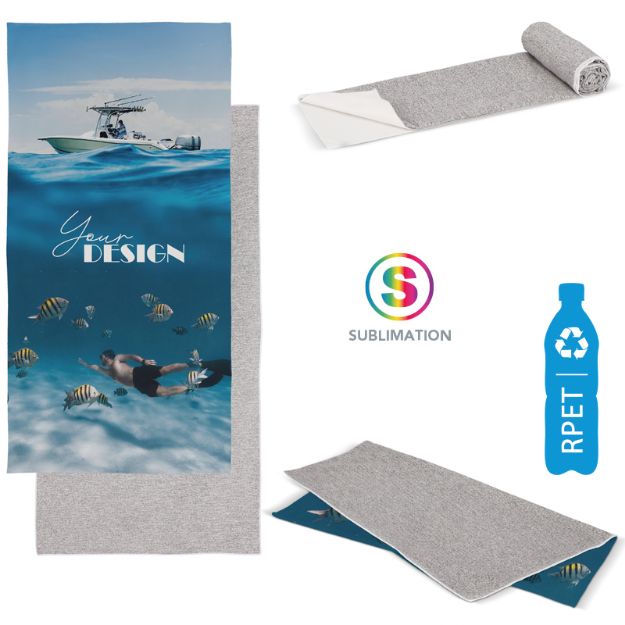 sneldrogende handdoek r-pet 70x140 cm custom