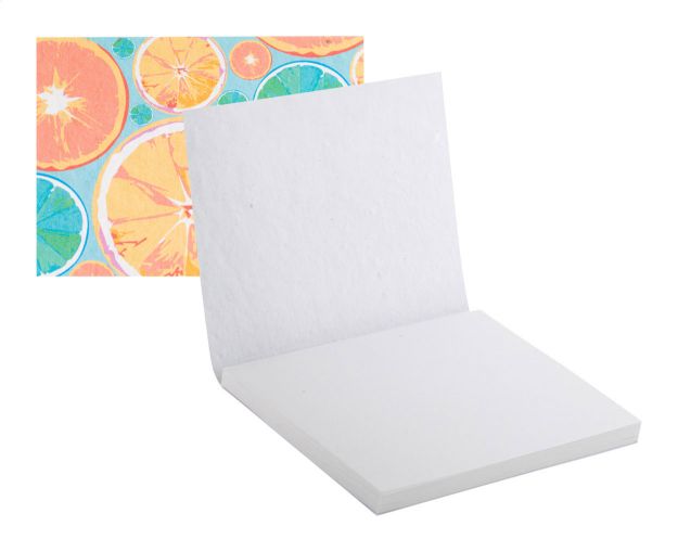 custom made sticky notitieblok 100x75 groeipapier