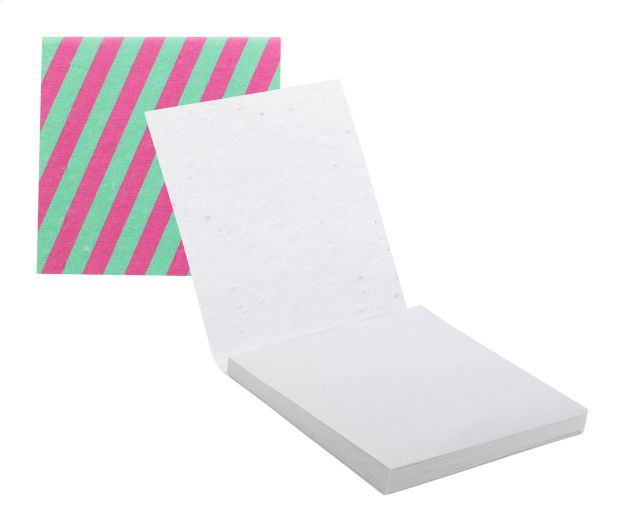 custom made sticky notitieblok 75x75 groeipapier