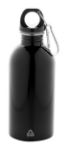 fles van gerecycled roestvrij staal ressuto 400 ml - zwart