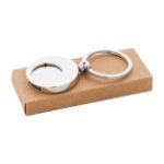 trolley munt sleutelhanger cromo