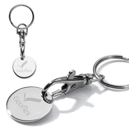 sleutelhanger winkelwagenmuntje