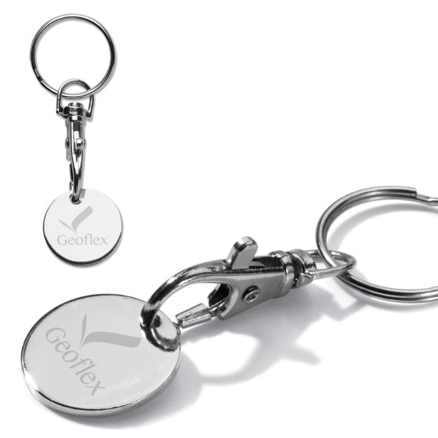 sleutelhanger winkelwagenmuntje