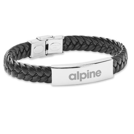 gevlochten kunstleren armband lad