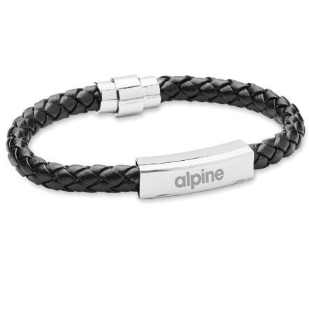 gevlochten kunstleren armband