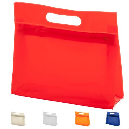 toillettas met rits, gemaakt van pvc.