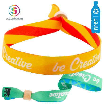 custom made rpet-festivalarmband subowrist eco