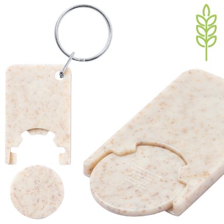 winkelwagenmuntje sleutelhanger prook