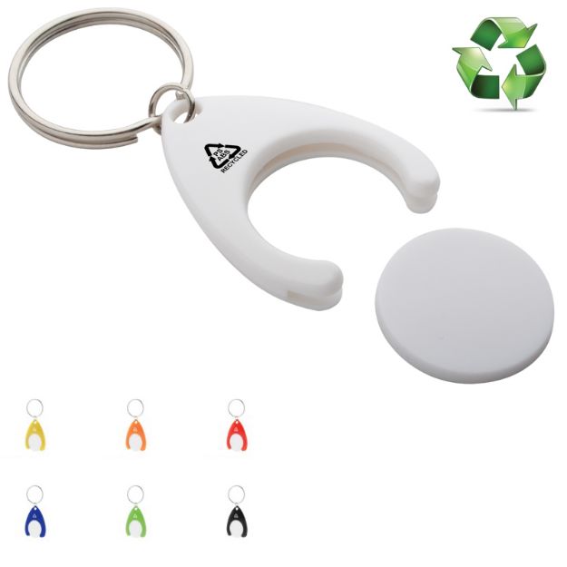 trolley muntsleutelhanger recycled abs neppy