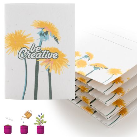 notitieboek van zaadpapier a6 custom creanot