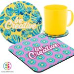 custom made rpet-vilten onderzetter, cirkel creafe