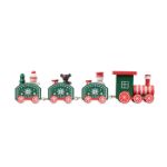 houten decoratie kersttrein