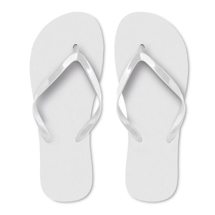 pe slippers l - wit