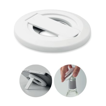 telefoonhouder en flesopener - wit