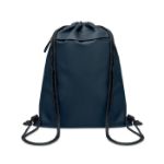 trekkoordtas van 600d rpet - blauw