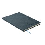 a5 notitieboek in smokey pu - blauw