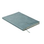 a5 notitieboek in smokey pu - licht blauw