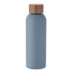 enkelwandige fles van recycled rvs 700 ml - licht blauw