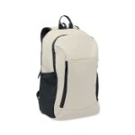 15 inch zachte pu laptop rugzak - ecru