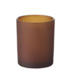 plantaardige waskaars 80 gr - bruin