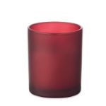 plantaardige waskaars 80 gr - bordeaux