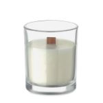 plantaardige waskaars 80 gr - transparant