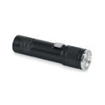 oplaadbare cob zaklamp - zwart