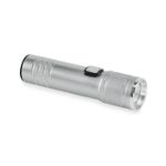 oplaadbare cob zaklamp - zilver