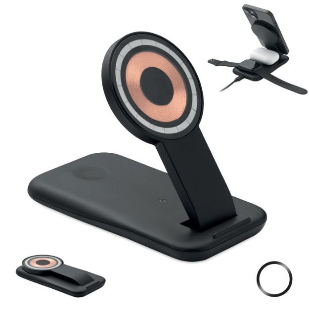 3-in-1 draadloze oplader 15w