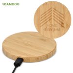 draadloze oplader bamboe 15w