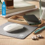 draadloze bamboe sneloplader met bureau organizer