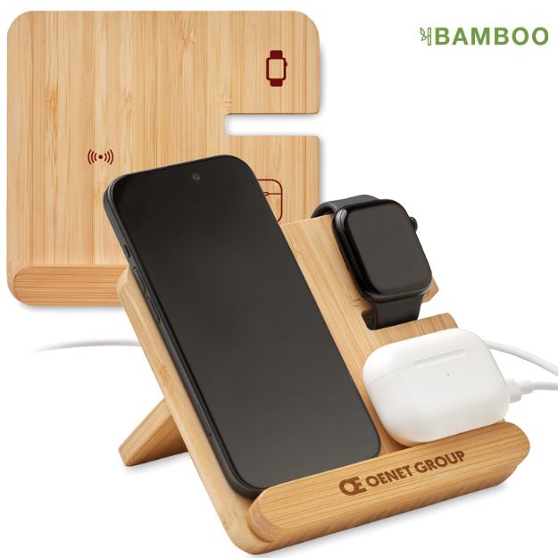 3-in-1 15w draadloze oplader boogar