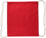 oeko-tex katoen (140 gsm) trekkoord rugtas bridget - rood