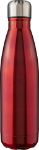 gerecycled roestvrijstalen enkelwandige fles 650 m - rood