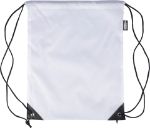 rpet polyester (210d) trekkoord rugtas calix - wit