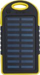 rubberen abs zonne-energie powerbank arin - geel