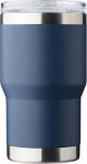 gerecycled roestvrijstalen dubbelwandige to go mok - blauw