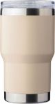 gerecycled roestvrijstalen dubbelwandige to go mok - beige
