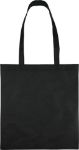 gerecyclede non-woven (80 gsm) draagtas vian - zwart