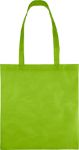 gerecyclede non-woven (80 gsm) draagtas vian - limegroen