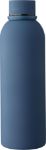 gerecycled rvs dubbelwandige drinkfles - blauw