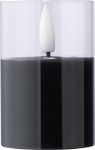 pp led-kaars serin - zwart