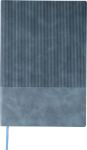 gerecycled pu-notitieboek (a5) elian - licht blauw