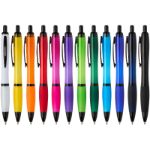 nash balpen van gerecycled plastic met zwarte rand