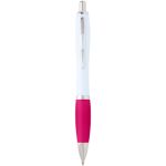 nash balpen van gerecycled plastic - zwarte inkt - roze
