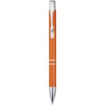 moneta balpen van gerecycled aluminium blauwe inkt