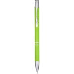 moneta balpen van gerecycled aluminium blauwe inkt