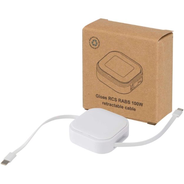 gloas 5 in 1 gerecyclede, intrekbare oplaadkabel