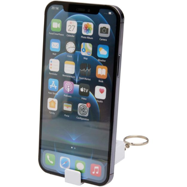 aggia telefoonstandaard van bamboe met fidget